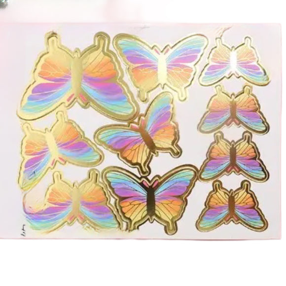 Paper Butterflies with Wire Rainbow