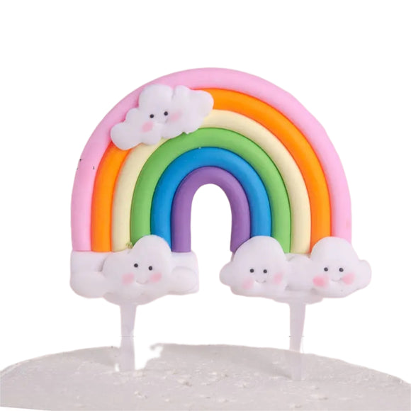 Rainbow Clay Topper 3D #4