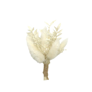 Dried Flower Mini Bouquet Natural White #1