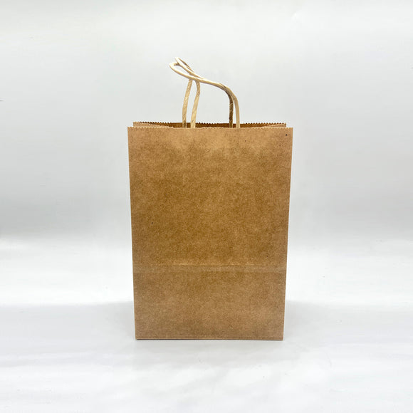 Kraft Tan Paper Gift Bag 5's 21cm x 15cm