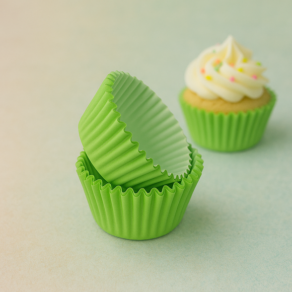 Baking Lime Green Paper Cups 100pcs