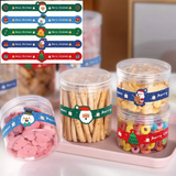 Long Style Christmas Stickers (22cm x 3cm) 5pcs