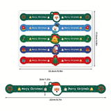 Long Style Christmas Stickers (22cm x 3cm) 5pcs