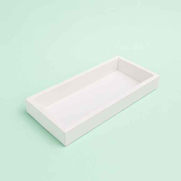 Long Rectangle Choc Box Clear Lid 110x305x30mm