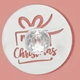 Merry Christmas Acrylic 5cm Stamp Style 1