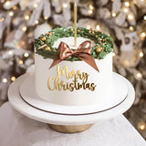 Merry Christmas Gold Topper 15cm