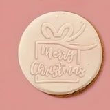 Merry Christmas Acrylic 5cm Stamp Style 1