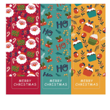 Mixed Christmas Stickers (9cm x 3cm) 3pcs