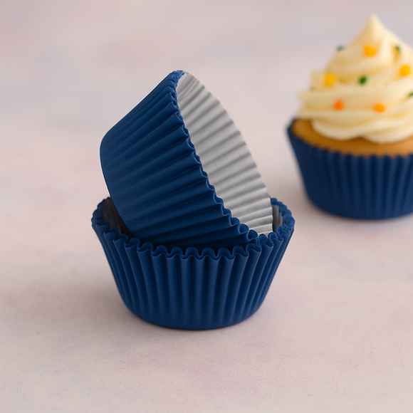 Baking Navy Blue Paper Cups 100pcs