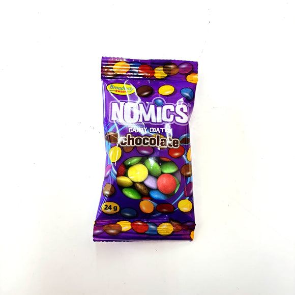 Nomics Candy Coated Milk Choc 24g