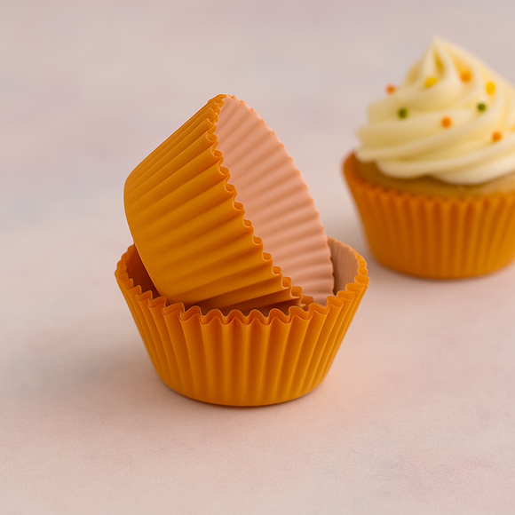 Baking Orange Paper Cups 100pcs