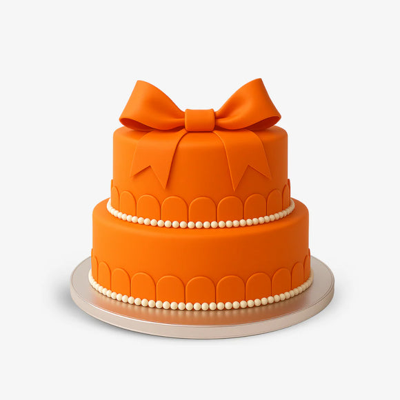Prepacked Premium Fondant 1kg Orange