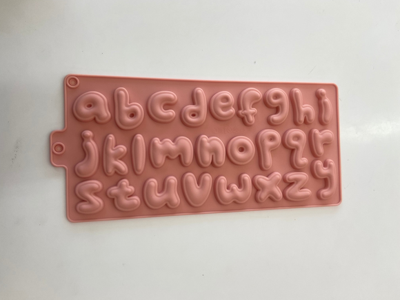 Patterned Alphabet Silicone Mould