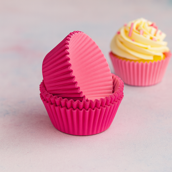 Baking Pink Paper Cups 100pcs
