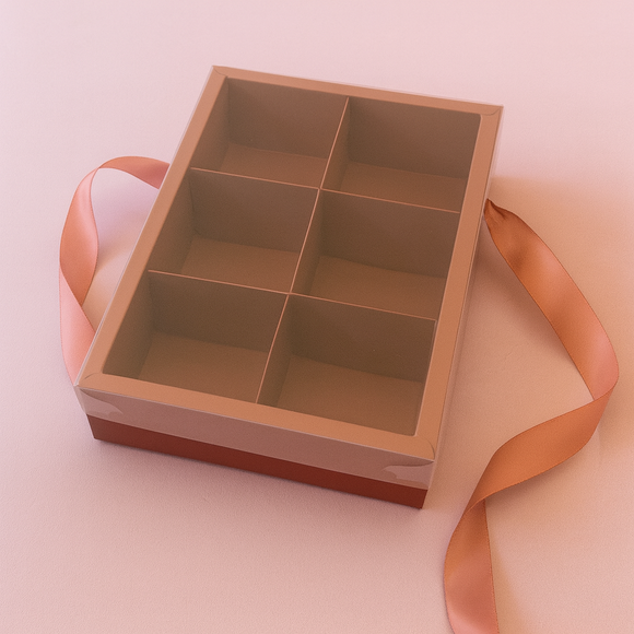 Rose Box with Ribbon handles 28x19x6cm