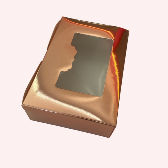 Rose Gold Metallic Box (22 x 15 x 6.5cm)