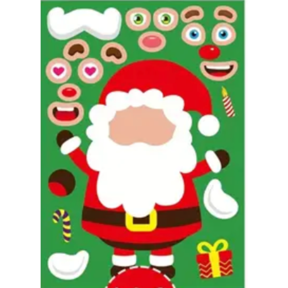 Santa DIY Sticker Set