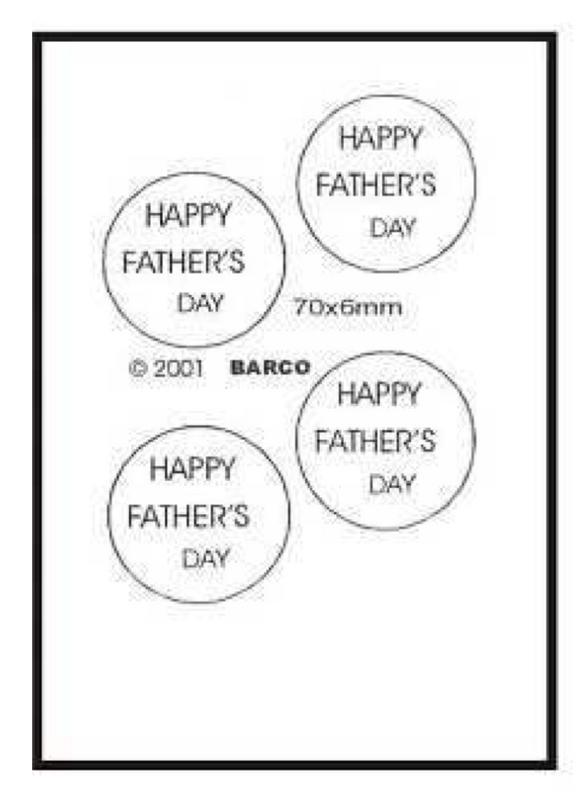 Barco Choc Mould -Happy Fathers Day M80