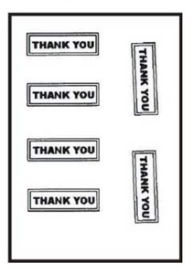 Barco Choc Mould - Thank You (D80)