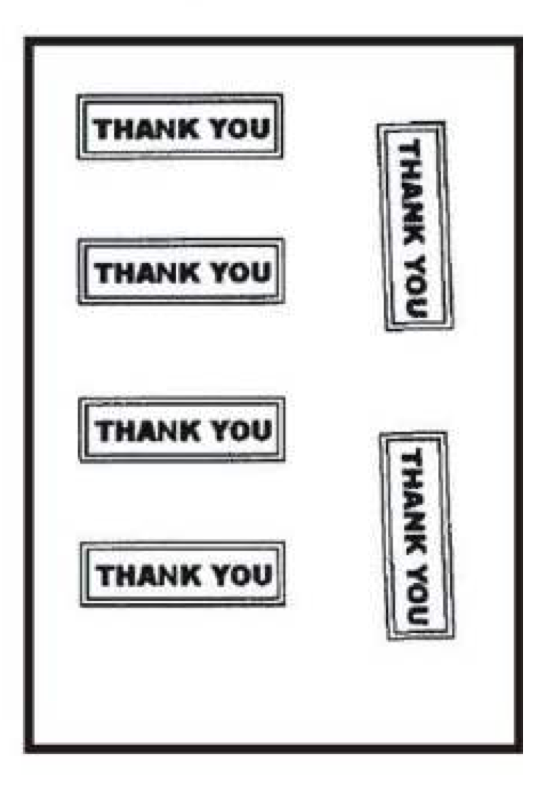 Barco Choc Mould - Thank You (D80)