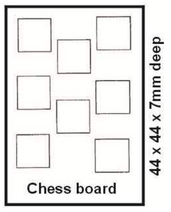 Barco Choc Mould - Checkered (B59)