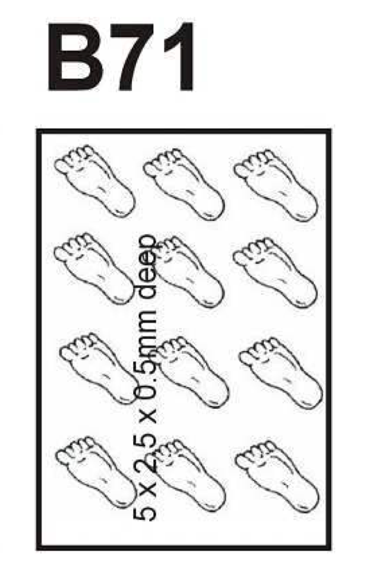 Barco Choc Mould -Baby Feet B71