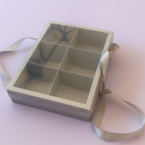 Silver Box with Ribbon handles 28x19x6cm