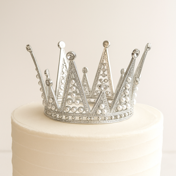 Silver Crown 11x8.5cm