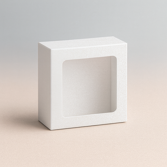 Single Cookie Box with Window (10 x 10 x 4cm)