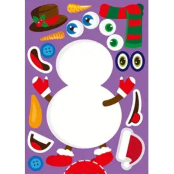 Snowman DIY Sticker Set
