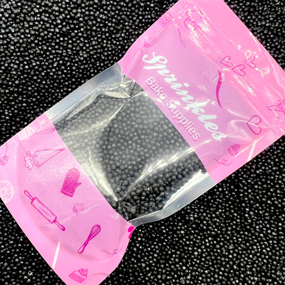 Sprinkles 2mm - Black 75g