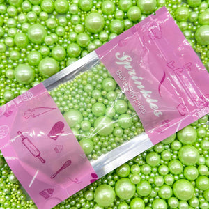 Emerald Green Sprinkles Mixed Sizes