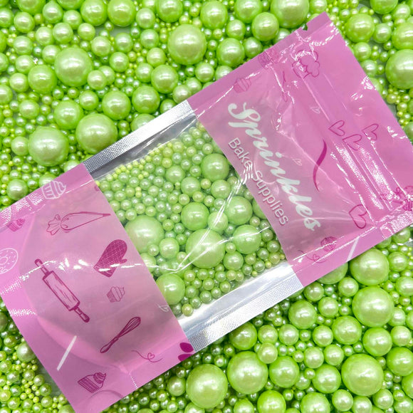 Emerald Green Sprinkles Mixed Sizes