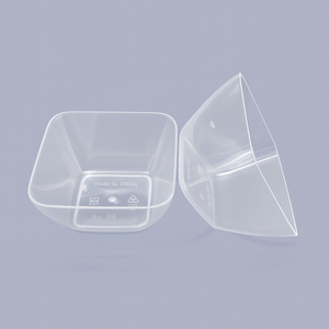 Square Mini Dessert Cup – Acrylic (6pcs, No Lid)