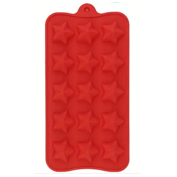 Stars Festive Silicone Mould 15 Cavity