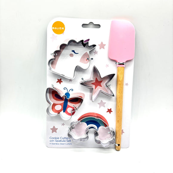 unicorn themed cookie cutter set 