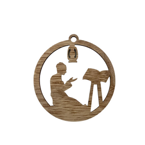 Vintage Wooden Eid Tag #2