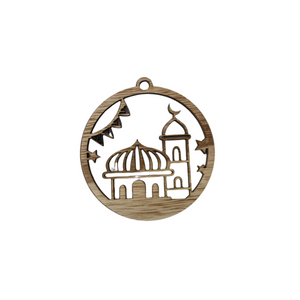 Vintage Wooden Eid Tag #3