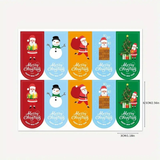 Christmas Stickers (6.5cm x 3cm) 10pcs