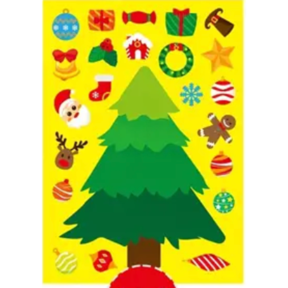 Xmas Tree DIY Sticker Set