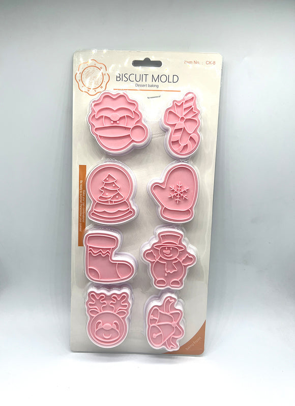 Christmas #1 Cutter and Embosser 8pcs