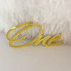 Gold “One ” Cake Charm – 8 x 4cm