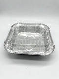 Foil Container 4173 Square with Plastic Lids 6's