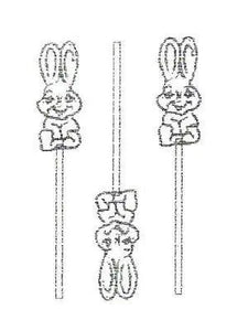 Barco Choc Mould - Bunny on stick (EE05)