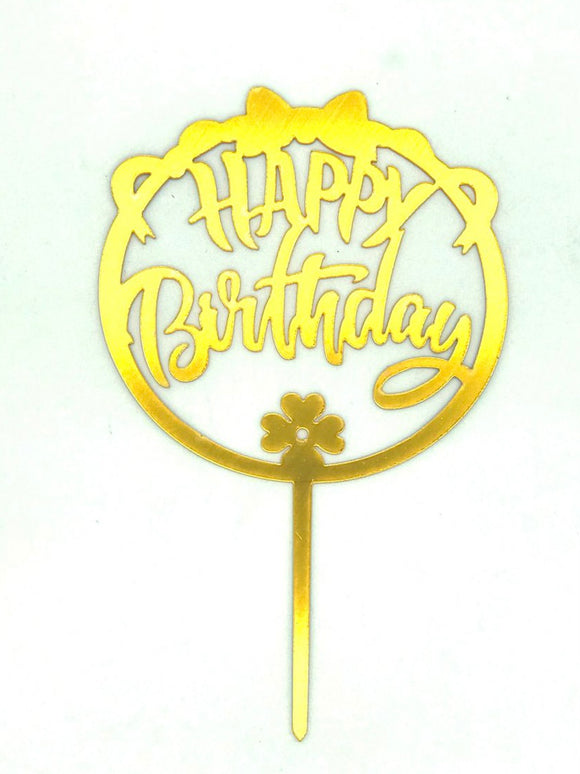 Gold NP Topper - HBD *4