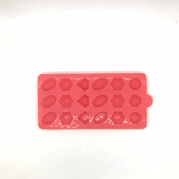Gemstones Silicone 18 Cavity Asst Mould