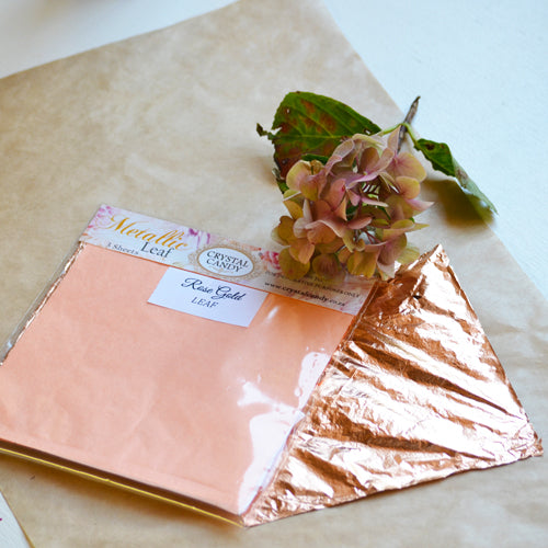 Rose Gold leaf 3 sheets