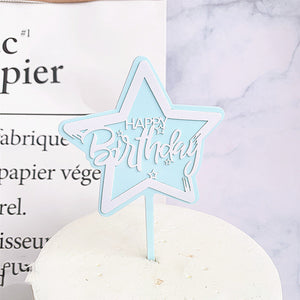 Star Hbd Topper Blue White
