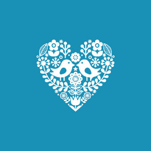 Heart Birds – Mini Mesh Stencil
