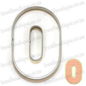 Number Zero Cookie Cutter 10x6.5cm 
